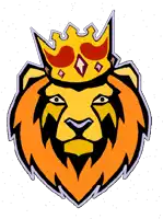 a drawing of a lion with a crown on it