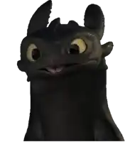 toothless from how to train your dragon is looking at the camera