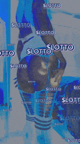 a picture of a woman with the word lotto written on it