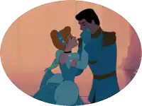 cinderella and prince charming are dancing in a cartoon