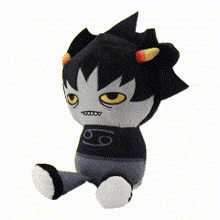 a stuffed animal with a black shirt with the number 9 on it