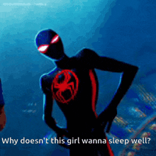 Why Doesn'T This Girl Wanna Sleep Well Miles Morales GIF