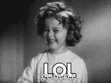 a little girl is making a funny face and saying lol i could .