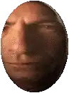 a close up of a man 's face with his eyes closed