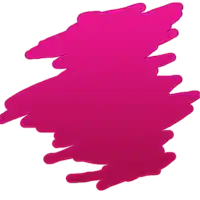 a pink brush stroke on a white background .