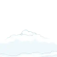 a penguin with a purple mohawk is laying in a pile of snow