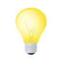 an illustration of a light bulb on a white background
