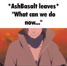 a cartoon character is crying with the words " what can we do now "