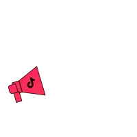 a red megaphone with the word herstory written on it