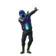 a man is standing with his arms outstretched and a helmet on .