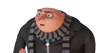 a cartoon character wearing a scarf and a jacket with a zipper