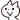 a pixel art drawing of a cat with a pink cheek and a speech bubble .